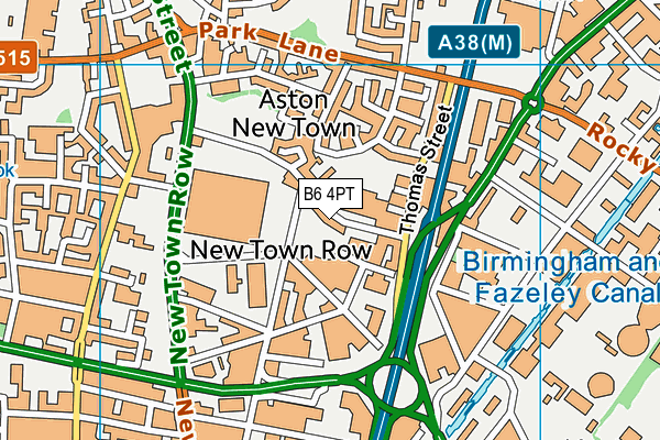 B6 4PT map - OS VectorMap District (Ordnance Survey) B6 4PT map - OS VectorMap District (Ordnance Survey)