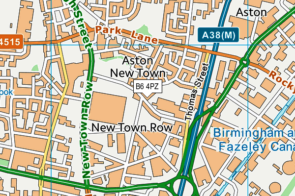 B6 4PZ map - OS VectorMap District (Ordnance Survey) B6 4PZ map - OS VectorMap District (Ordnance Survey)