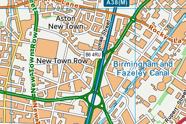 B6 4RU map - OS VectorMap District (Ordnance Survey) B6 4RU map - OS VectorMap District (Ordnance Survey)