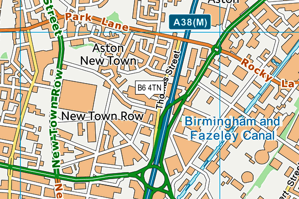 B6 4TN map - OS VectorMap District (Ordnance Survey) B6 4TN map - OS VectorMap District (Ordnance Survey)