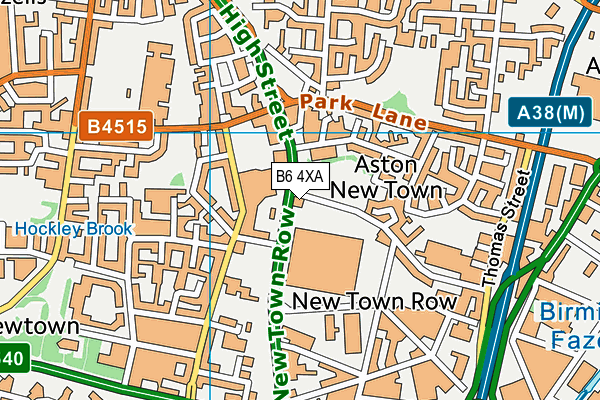 B6 4XA map - OS VectorMap District (Ordnance Survey) B6 4XA map - OS VectorMap District (Ordnance Survey)