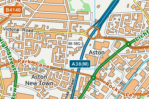 B6 5BQ map - OS VectorMap District (Ordnance Survey) B6 5BQ map - OS VectorMap District (Ordnance Survey)