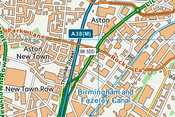 B6 5DD map - OS VectorMap District (Ordnance Survey) B6 5DD map - OS VectorMap District (Ordnance Survey)