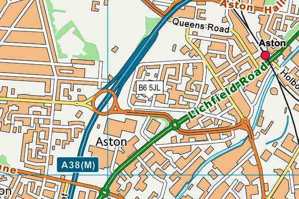 B6 5JL map - OS VectorMap District (Ordnance Survey) B6 5JL map - OS VectorMap District (Ordnance Survey)