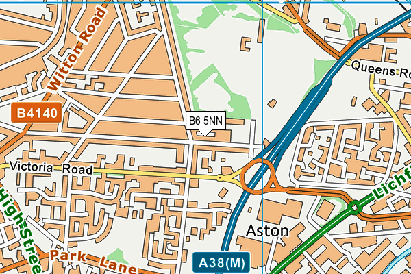 B6 5NN map - OS VectorMap District (Ordnance Survey) B6 5NN map - OS VectorMap District (Ordnance Survey)