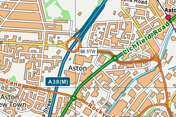 B6 5TW map - OS VectorMap District (Ordnance Survey) B6 5TW map - OS VectorMap District (Ordnance Survey)