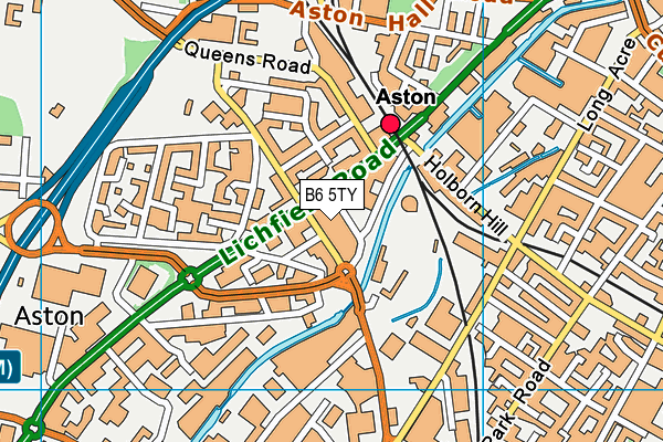 B6 5TY map - OS VectorMap District (Ordnance Survey) B6 5TY map - OS VectorMap District (Ordnance Survey)