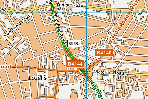 B6 6BJ map - OS VectorMap District (Ordnance Survey) B6 6BJ map - OS VectorMap District (Ordnance Survey)