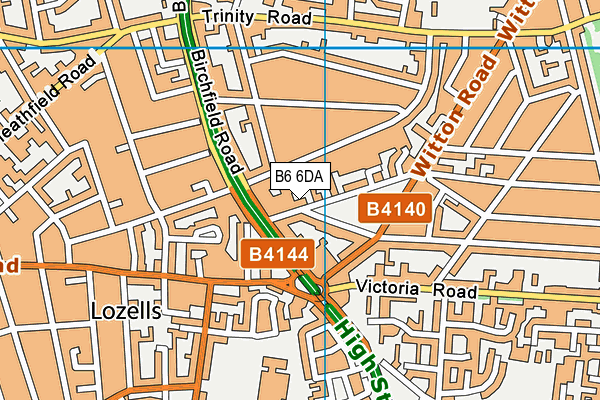 B6 6DA map - OS VectorMap District (Ordnance Survey) B6 6DA map - OS VectorMap District (Ordnance Survey)