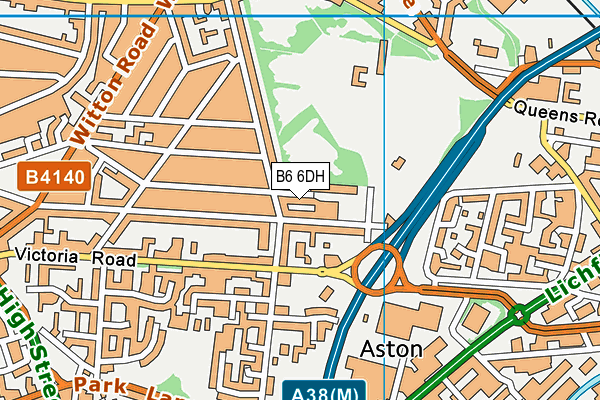 B6 6DH map - OS VectorMap District (Ordnance Survey) B6 6DH map - OS VectorMap District (Ordnance Survey)