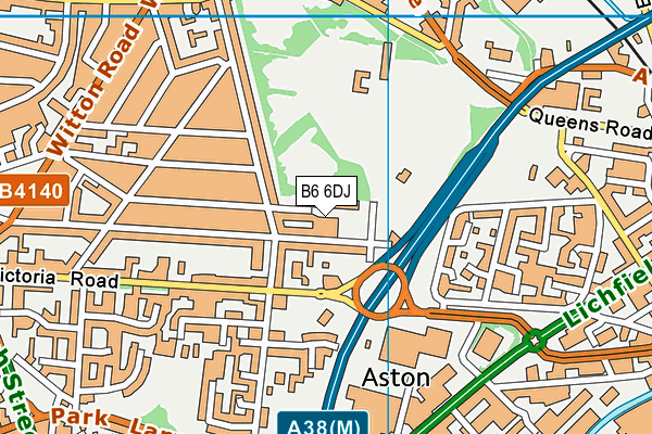 B6 6DJ map - OS VectorMap District (Ordnance Survey) B6 6DJ map - OS VectorMap District (Ordnance Survey)