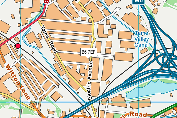B6 7EF map - OS VectorMap District (Ordnance Survey) B6 7EF map - OS VectorMap District (Ordnance Survey)