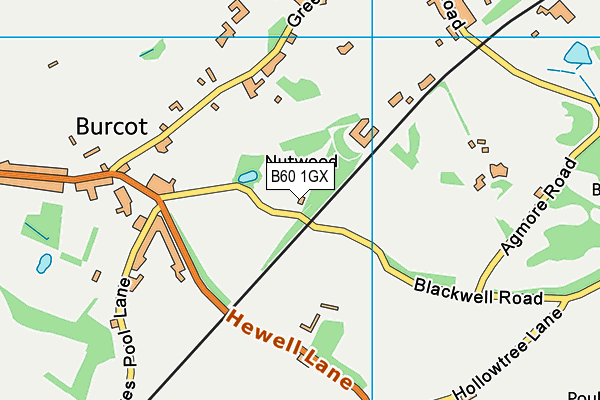 B60 1GX map - OS VectorMap District (Ordnance Survey) B60 1GX map - OS VectorMap District (Ordnance Survey)
