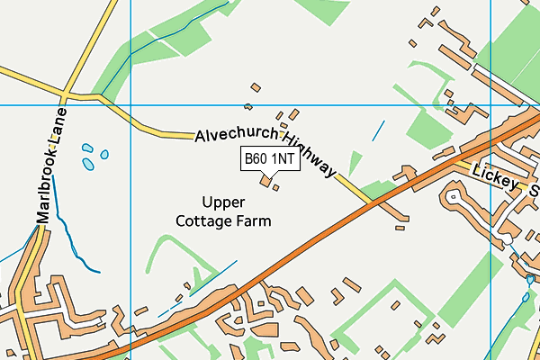 B60 1NT map - OS VectorMap District (Ordnance Survey) B60 1NT map - OS VectorMap District (Ordnance Survey)
