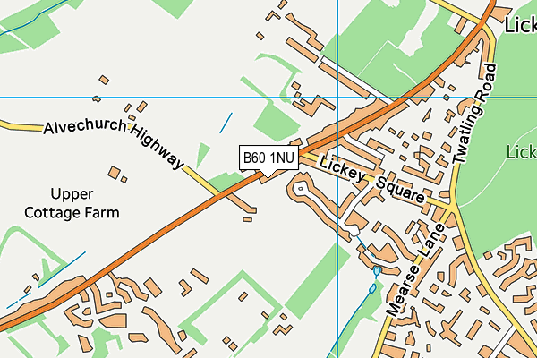 B60 1NU map - OS VectorMap District (Ordnance Survey) B60 1NU map - OS VectorMap District (Ordnance Survey)