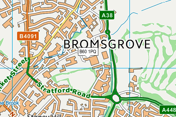 B60 1PQ map - OS VectorMap District (Ordnance Survey) B60 1PQ map - OS VectorMap District (Ordnance Survey)