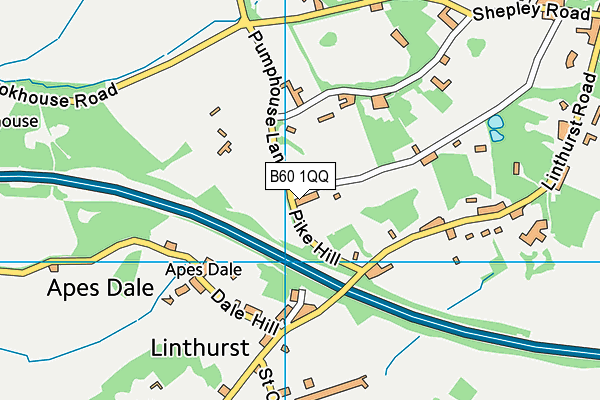 B60 1QQ map - OS VectorMap District (Ordnance Survey) B60 1QQ map - OS VectorMap District (Ordnance Survey)