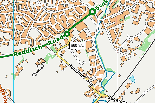 B60 3AJ map - OS VectorMap District (Ordnance Survey) B60 3AJ map - OS VectorMap District (Ordnance Survey)