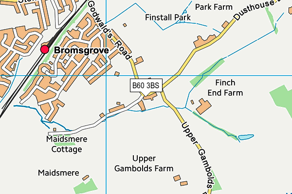 B60 3BS map - OS VectorMap District (Ordnance Survey) B60 3BS map - OS VectorMap District (Ordnance Survey)