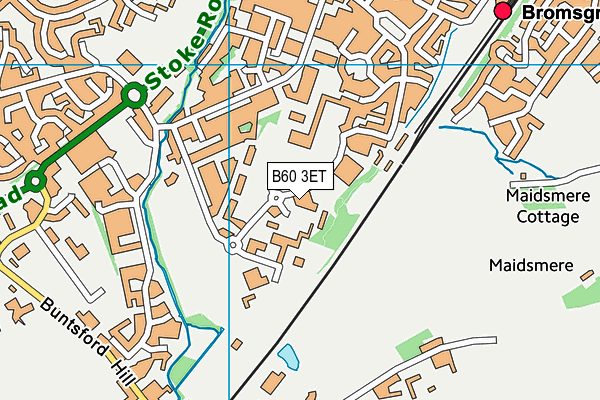 B60 3ET map - OS VectorMap District (Ordnance Survey) B60 3ET map - OS VectorMap District (Ordnance Survey)