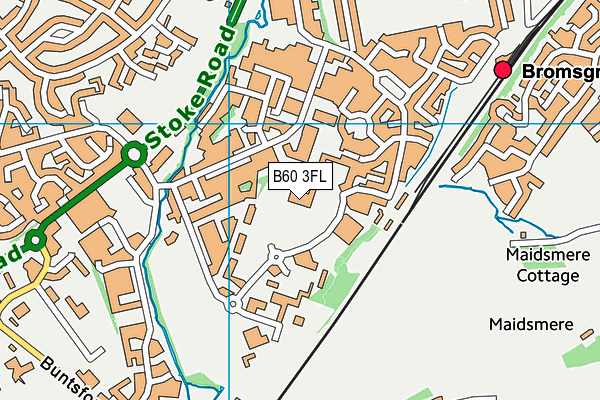 B60 3FL map - OS VectorMap District (Ordnance Survey) B60 3FL map - OS VectorMap District (Ordnance Survey)