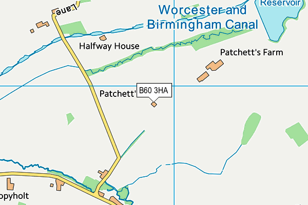 B60 3HA map - OS VectorMap District (Ordnance Survey) B60 3HA map - OS VectorMap District (Ordnance Survey)