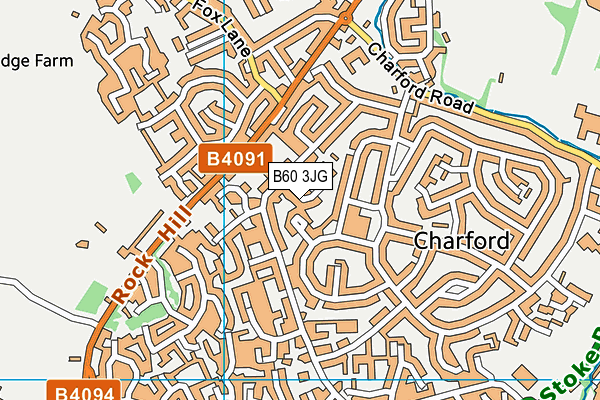 B60 3JG map - OS VectorMap District (Ordnance Survey) B60 3JG map - OS VectorMap District (Ordnance Survey)
