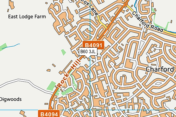 B60 3JL map - OS VectorMap District (Ordnance Survey) B60 3JL map - OS VectorMap District (Ordnance Survey)