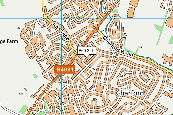 B60 3LT map - OS VectorMap District (Ordnance Survey) B60 3LT map - OS VectorMap District (Ordnance Survey)