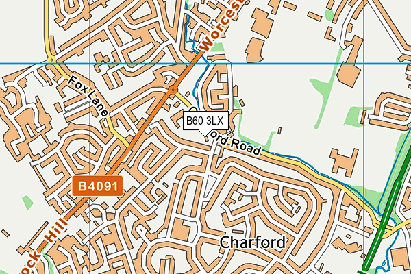 B60 3LX map - OS VectorMap District (Ordnance Survey) B60 3LX map - OS VectorMap District (Ordnance Survey)