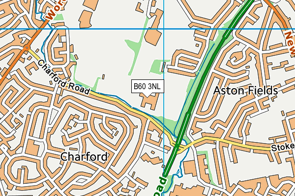 B60 3NL map - OS VectorMap District (Ordnance Survey) B60 3NL map - OS VectorMap District (Ordnance Survey)