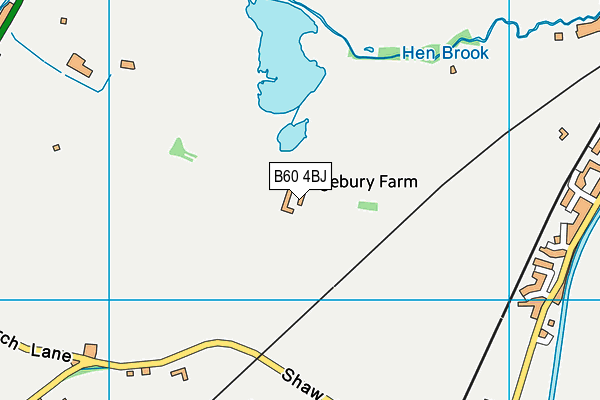 B60 4BJ map - OS VectorMap District (Ordnance Survey) B60 4BJ map - OS VectorMap District (Ordnance Survey)