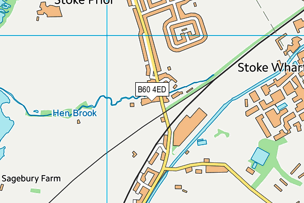 B60 4ED map - OS VectorMap District (Ordnance Survey) B60 4ED map - OS VectorMap District (Ordnance Survey)