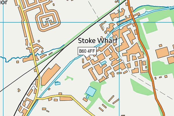 B60 4FF map - OS VectorMap District (Ordnance Survey)
