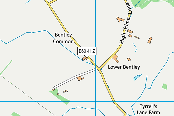 B60 4HZ map - OS VectorMap District (Ordnance Survey) B60 4HZ map - OS VectorMap District (Ordnance Survey)