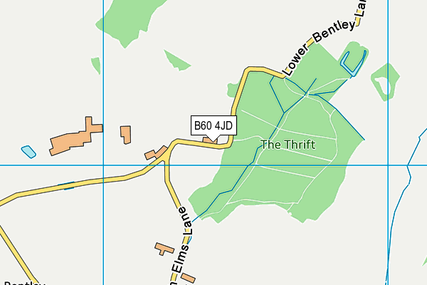 B60 4JD map - OS VectorMap District (Ordnance Survey) B60 4JD map - OS VectorMap District (Ordnance Survey)