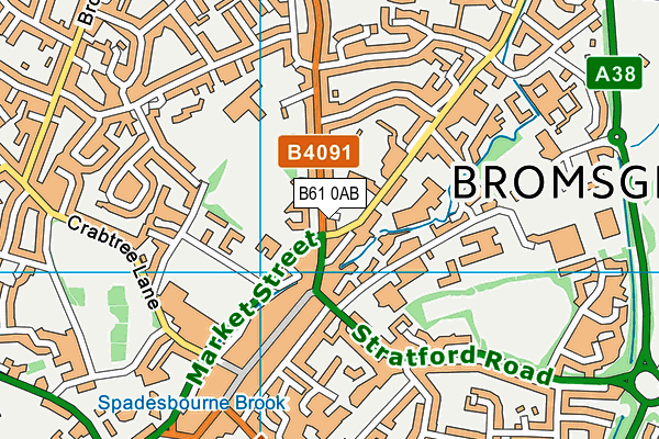 B61 0AB map - OS VectorMap District (Ordnance Survey) B61 0AB map - OS VectorMap District (Ordnance Survey)