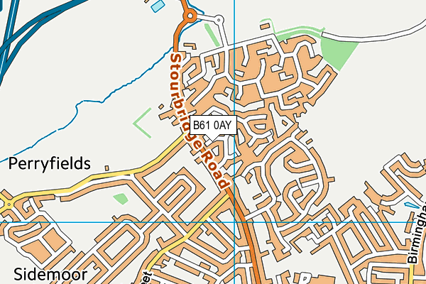 B61 0AY map - OS VectorMap District (Ordnance Survey) B61 0AY map - OS VectorMap District (Ordnance Survey)