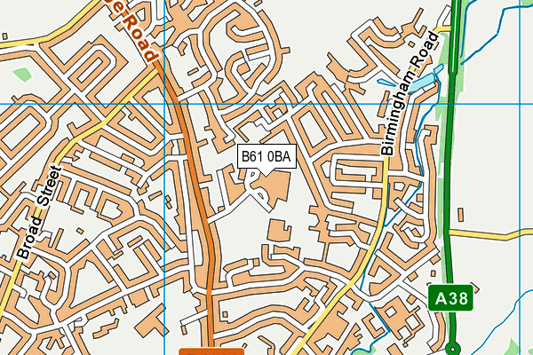 B61 0BA map - OS VectorMap District (Ordnance Survey) B61 0BA map - OS VectorMap District (Ordnance Survey)