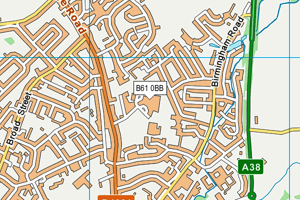 B61 0BB map - OS VectorMap District (Ordnance Survey) B61 0BB map - OS VectorMap District (Ordnance Survey)
