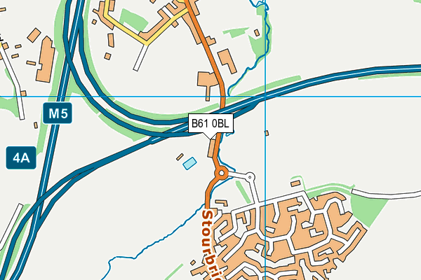 B61 0BL map - OS VectorMap District (Ordnance Survey) B61 0BL map - OS VectorMap District (Ordnance Survey)