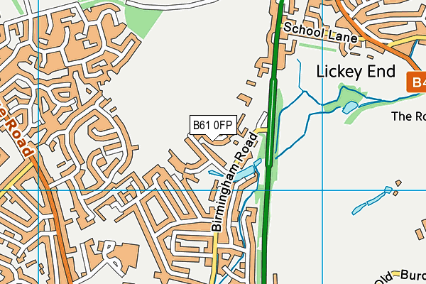 B61 0FP map - OS VectorMap District (Ordnance Survey) B61 0FP map - OS VectorMap District (Ordnance Survey)