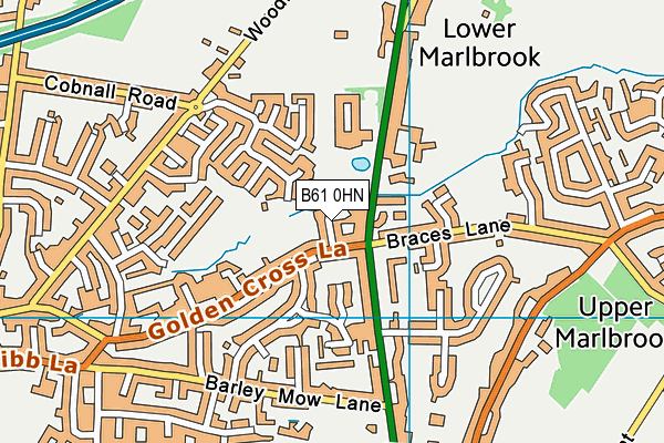 B61 0HN map - OS VectorMap District (Ordnance Survey) B61 0HN map - OS VectorMap District (Ordnance Survey)