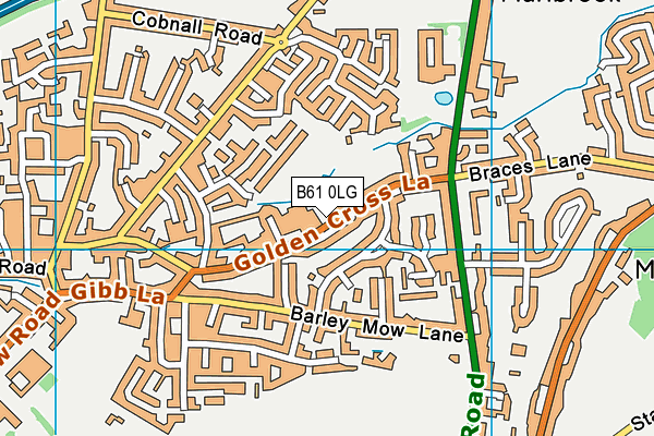 B61 0LG map - OS VectorMap District (Ordnance Survey) B61 0LG map - OS VectorMap District (Ordnance Survey)
