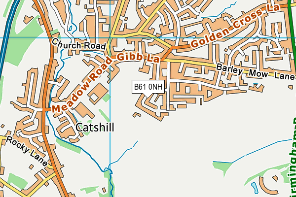 B61 0NH map - OS VectorMap District (Ordnance Survey) B61 0NH map - OS VectorMap District (Ordnance Survey)