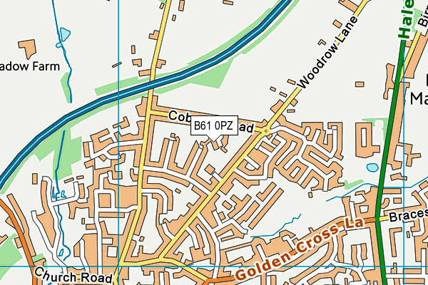 B61 0PZ map - OS VectorMap District (Ordnance Survey) B61 0PZ map - OS VectorMap District (Ordnance Survey)