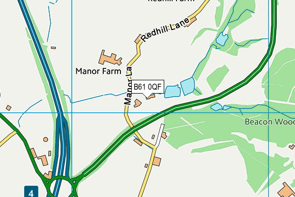 B61 0QF map - OS VectorMap District (Ordnance Survey) B61 0QF map - OS VectorMap District (Ordnance Survey)