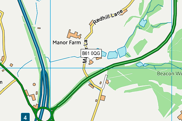 B61 0QG map - OS VectorMap District (Ordnance Survey) B61 0QG map - OS VectorMap District (Ordnance Survey)