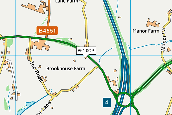B61 0QP map - OS VectorMap District (Ordnance Survey) B61 0QP map - OS VectorMap District (Ordnance Survey)