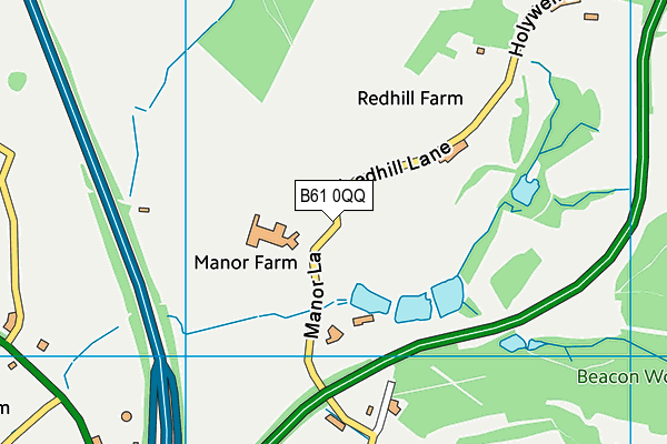 B61 0QQ map - OS VectorMap District (Ordnance Survey) B61 0QQ map - OS VectorMap District (Ordnance Survey)